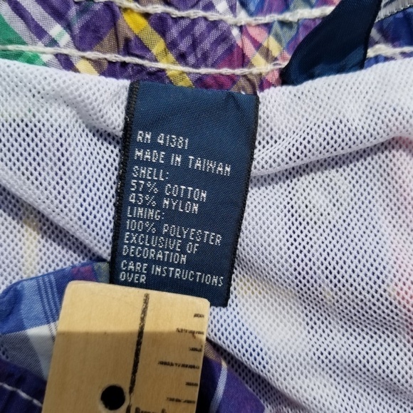 POLO RALPH LAUREN- Mens Size Large/Tall LT Plaid Swim Trunks Lined Board Shorts - Picture 4 of 14